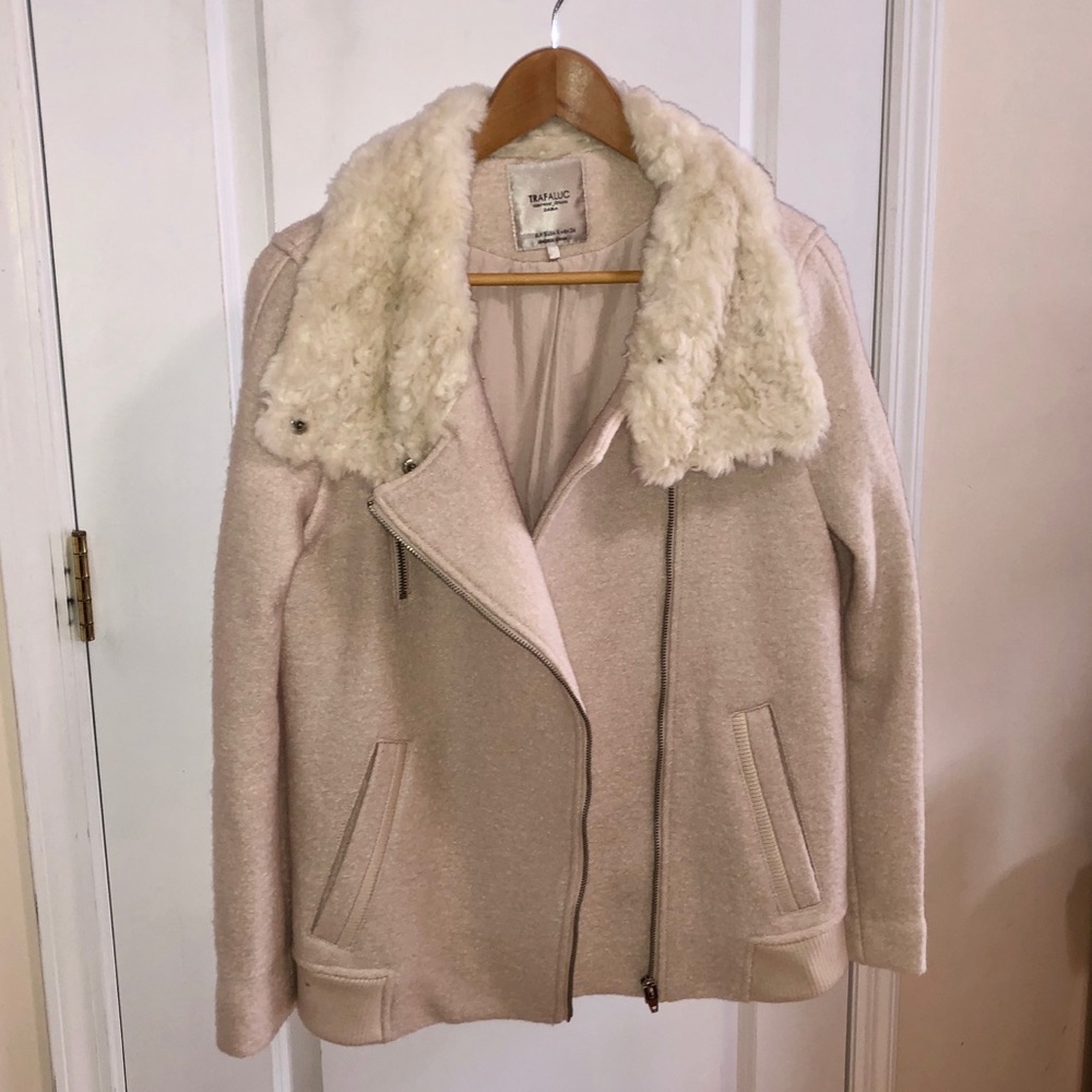 Zara Light Pink Moto Jacket